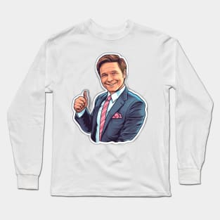 Ron Desantis thumbs up, president Long Sleeve T-Shirt